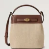 Islington Bucket Ek & Naturlig Raffia & Läder