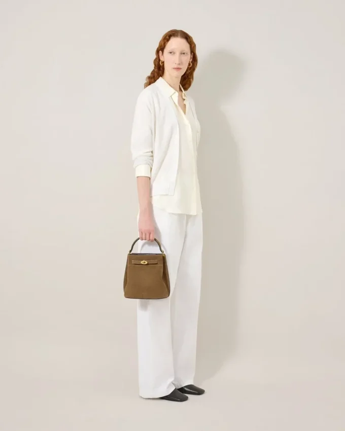 Islington Bucket Salcombe Sand Suede Top Handle Väskor