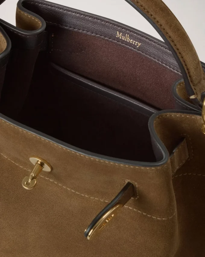 Islington Bucket Salcombe Sand Suede Top Handle Väskor