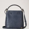 Islington Bucket Stormy Blue Ostrich Top Handle Väskor