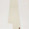 Kabelstickad halsduk i ecru lammull för damer