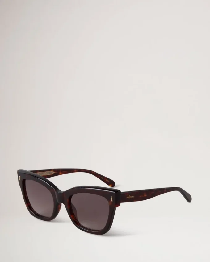 Kate solglasögon Dark Havana Bio-Acetate Dam Kate solglasögon Dark Havana Bio-Acetate Dam