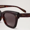 Kate solglasögon Dark Havana Bio-Acetate Dam Kate solglasögon Dark Havana Bio-Acetate Dam