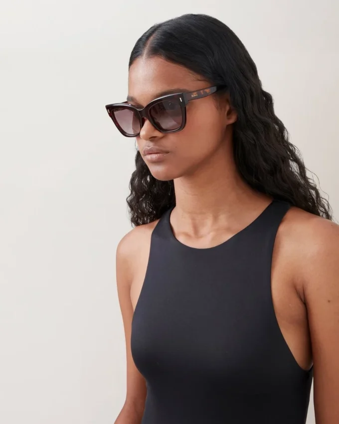Kate solglasögon Dark Havana Bio-Acetate Dam Kate solglasögon Dark Havana Bio-Acetate Dam