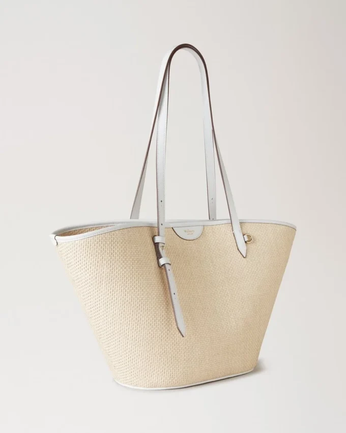 Korgväska Vit Raffia Dam Korgväska Vit Raffia Dam