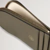 Kortfodral med nyckelring, linnegrönt, Micro Classic Grain