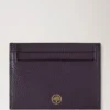 Kreditkortsficka Deep Aubergine Small Classic Grain Kreditkortsficka Deep Aubergine Small Classic Grain
