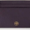 Kreditkortsficka Deep Aubergine Small Classic Grain Kreditkortsficka Deep Aubergine Small Classic Grain