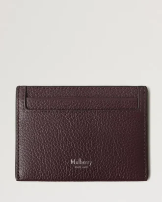 Kreditkortsfodral Black Cherry Small Classic Grain