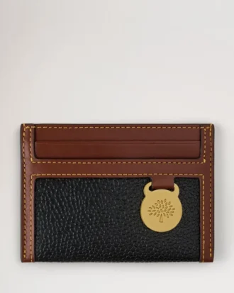 Kreditkortsfodral Svart & Cognac Biobaserat Scotchgrain