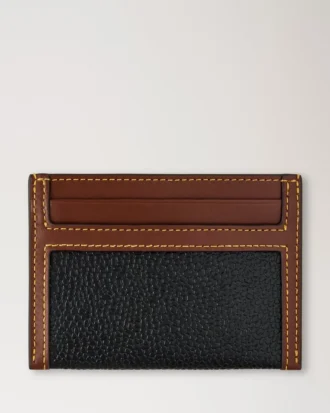 Kreditkortsfodral Svart & Cognac Biobaserat Scotchgrain