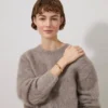 Lana-armband i guldpläterad mässing för kvinnor Lana-armband i guldpläterad mässing för kvinnor