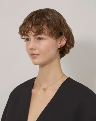 Lana-halsband i guldpläterad mässing för kvinnor Lana-halsband i guldpläterad mässing för kvinnor