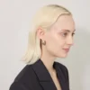 Lana hoop-örhängen i silverpläterad mässing för kvinnor Lana hoop-örhängen i silverpläterad mässing för kvinnor