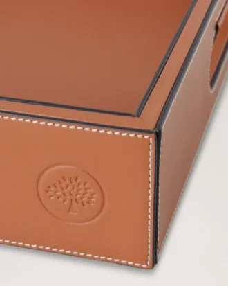 Läderbricka Vintage Oak Kalvskinn & Trä Livsstil