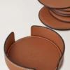 Läderunderläggsset Vintage Oak kalvskinn Livsstil
