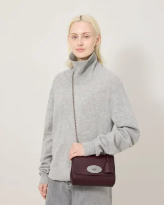 Lily Black Cherry Small Classic Grain Women