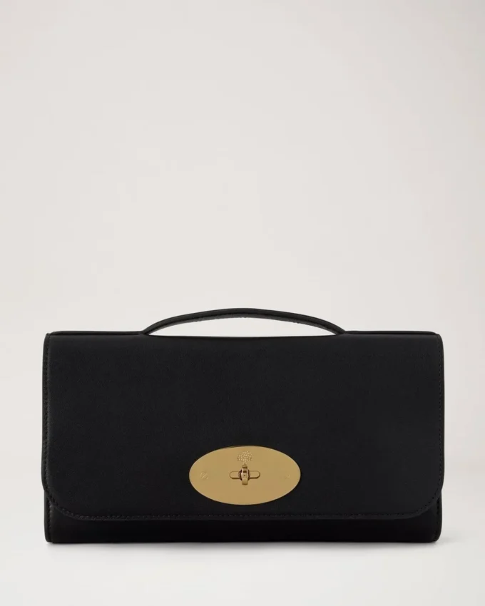 Lily Clutch Svart Vesta Nappa Dam Lily Clutch Svart Vesta Nappa Dam