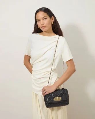 Lily Svart Quiltad Nappa Damer