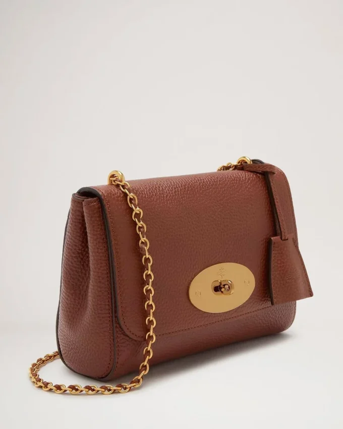 Lily-väska i ek, läder med liten klassisk struktur, Mulberry Lily-väska i ek, läder med liten klassisk struktur, Mulberry