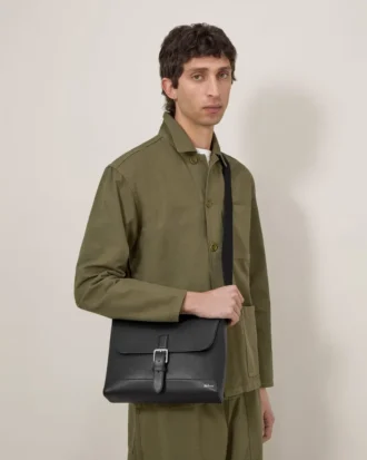 Liten Chiltern crossbody-väska, svart, liten, klassisk struktur