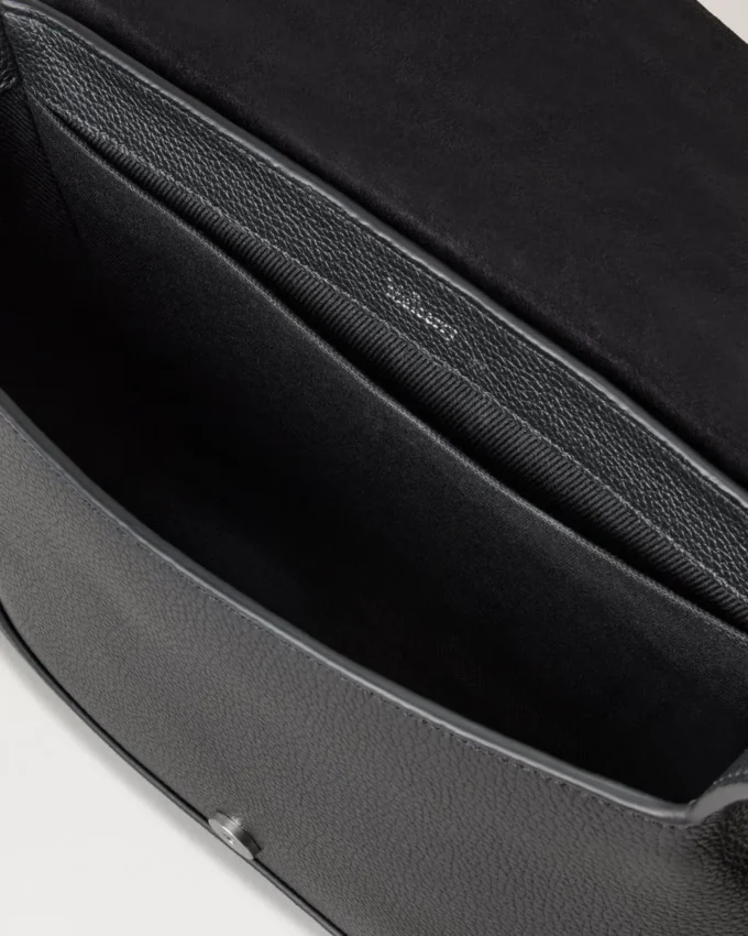 Liten Chiltern crossbody-väska, svart, liten, klassisk struktur