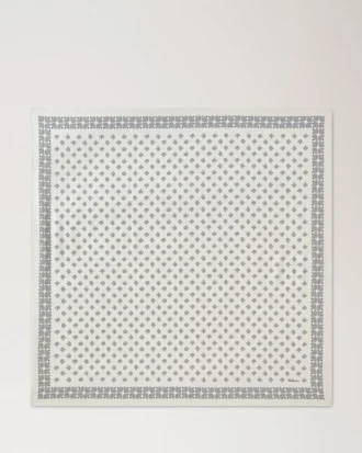 Liten fyrkantig scarf – Mulberry Tree Eggshell Cotton Liten fyrkantig scarf – Mulberry Tree Eggshell Cotton