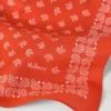 Liten fyrkantig scarf – Mulberry Tree korallorange bomull Liten fyrkantig scarf – Mulberry Tree korallorange bomull