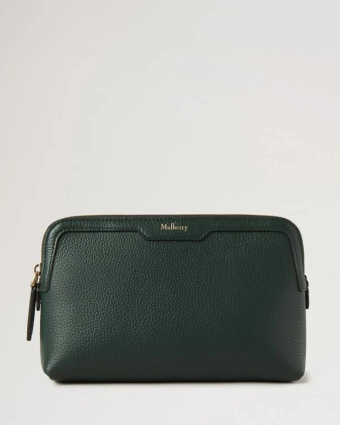 Liten kosmetisk påse Mulberry Green Small Classic Grain Liten kosmetisk påse Mulberry Green Small Classic Grain