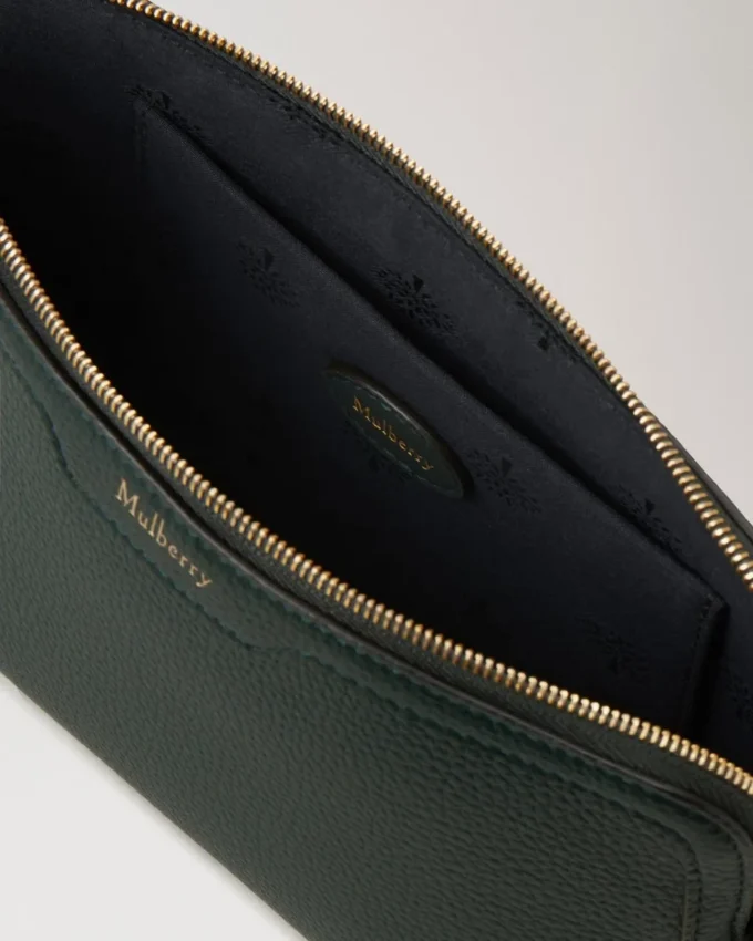 Liten kosmetisk påse Mulberry Green Small Classic Grain Liten kosmetisk påse Mulberry Green Small Classic Grain
