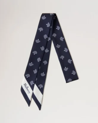 Liten smal halsduk – Mulberry Tree Night Sky Återvunnen polyester