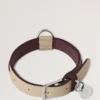 Litet hundhalsband i läder Dune & Oxblood Small Classic Grain Litet hundhalsband i läder Dune & Oxblood Small Classic Grain