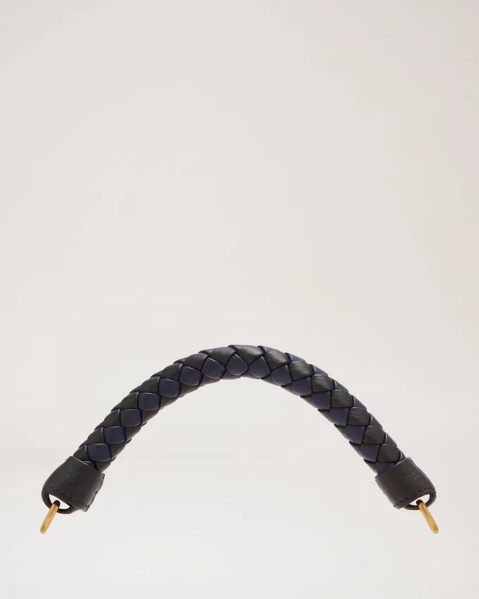 Litet Iris-handtag Midnight & Black Heavy Grain och Silky Calf