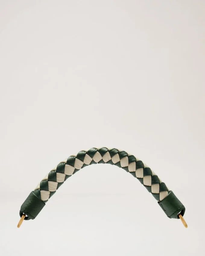 Litet Iris-handtag Mulberry Green & Chalk Heavy Grain & Silky Calf