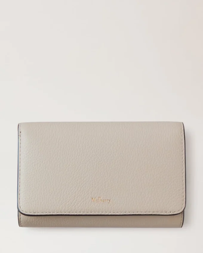Medium Continental French Purse Chalk Small Classic Grain Medium Continental French Purse Chalk Small Classic Grain