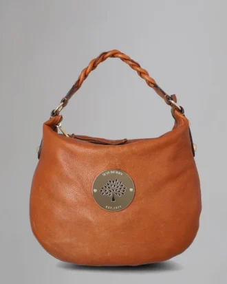 Medium Daria Hobo Begagnad Oak Mjuka, svampiga begagnade väskor