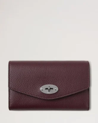 Medium Darley-plånbok Black Cherry Small Classic Grain