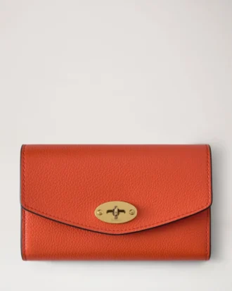 Medium Darley-plånbok Korallorange Liten klassisk struktur Medium Darley-plånbok Korallorange Liten klassisk struktur