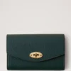 Medium Darley-plånbok Mulberry Green Heavy Grain