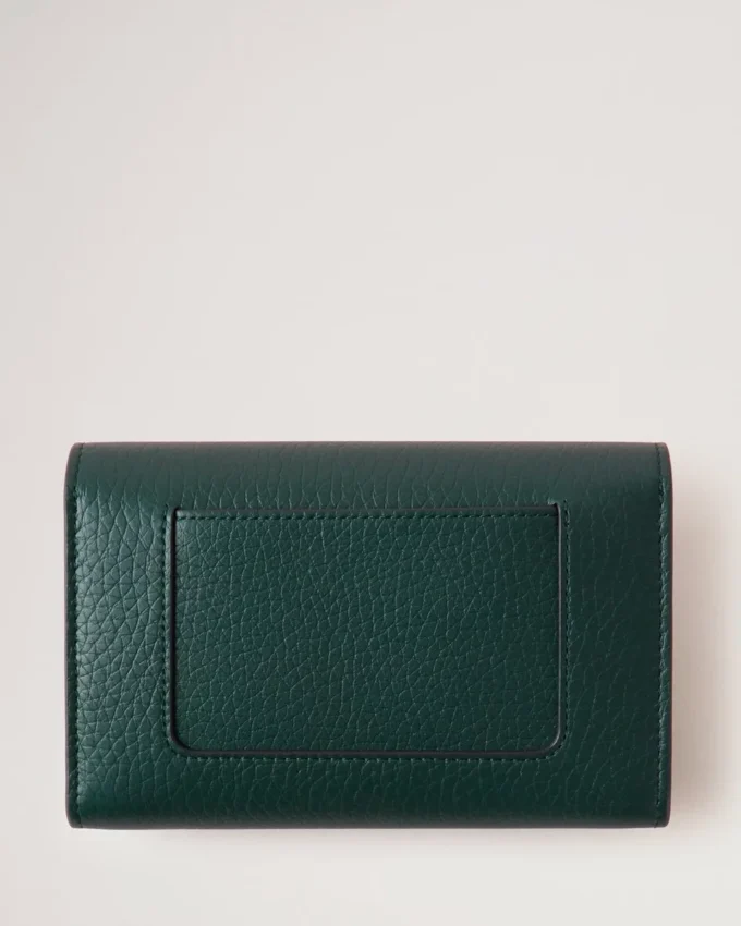 Medium Darley-plånbok Mulberry Green Heavy Grain