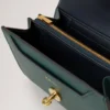 Medium Darley-plånbok Mulberry Green Heavy Grain