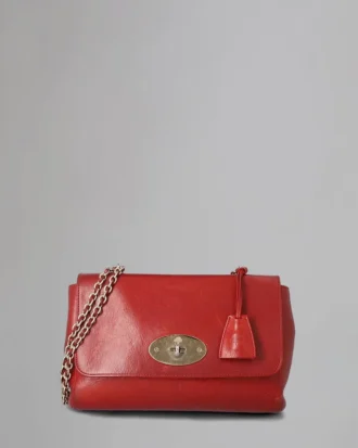 Medium Lily Begagnad Poppy Red-färgad vegetabiliskt garvad