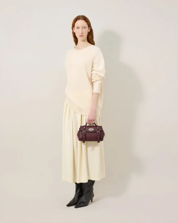 Mini Alexa Black Cherry Small Classic Grain Women Mini Alexa Black Cherry Small Classic Grain Women