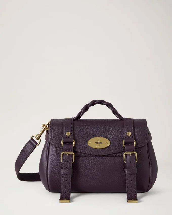 Mini Alexa Deep Aubergine Heavy Grain Dam Mini Alexa Deep Aubergine Heavy Grain Dam