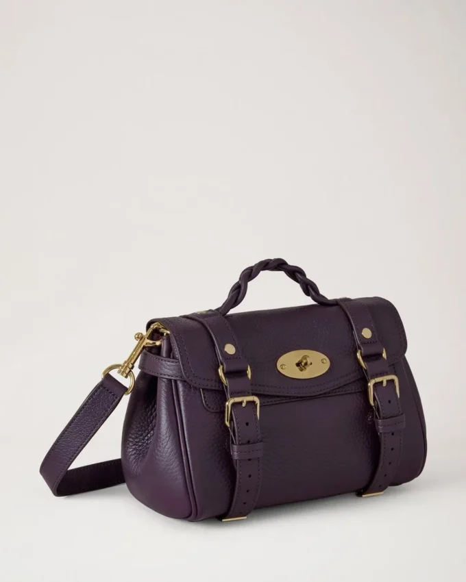Mini Alexa Deep Aubergine Heavy Grain Dam Mini Alexa Deep Aubergine Heavy Grain Dam