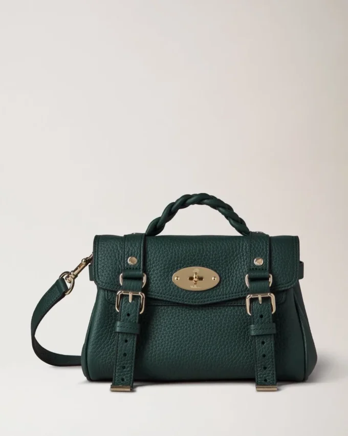Mini Alexa Mulberry Green Heavy Grain Women Mini Alexa Mulberry Green Heavy Grain Women