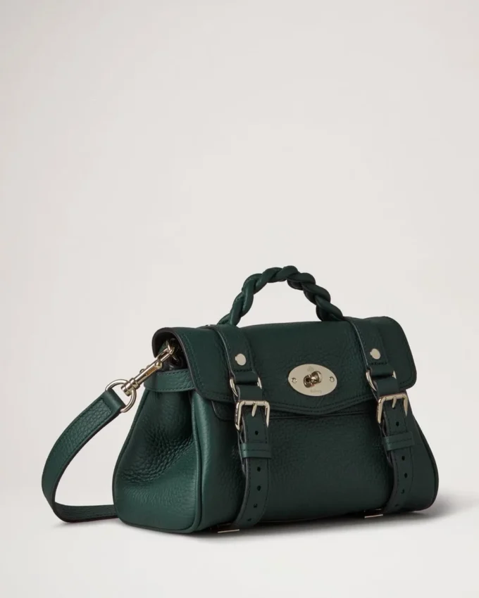 Mini Alexa Mulberry Green Heavy Grain Women Mini Alexa Mulberry Green Heavy Grain Women
