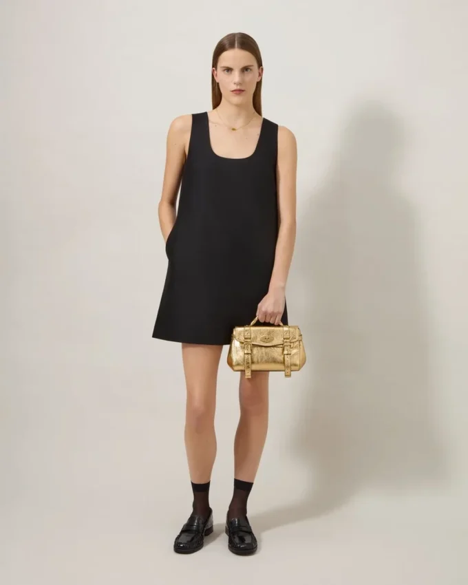 Mini Alexa Somerset Gold Grainy Metallic Dam Mini Alexa Somerset Gold Grainy Metallic Dam