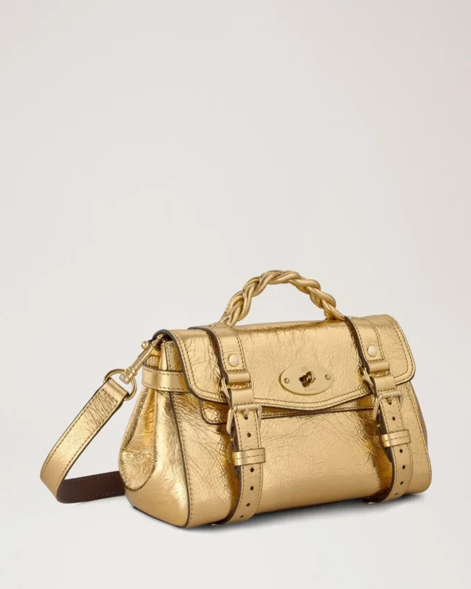 Mini Alexa Somerset Gold Grainy Metallic Dam Mini Alexa Somerset Gold Grainy Metallic Dam
