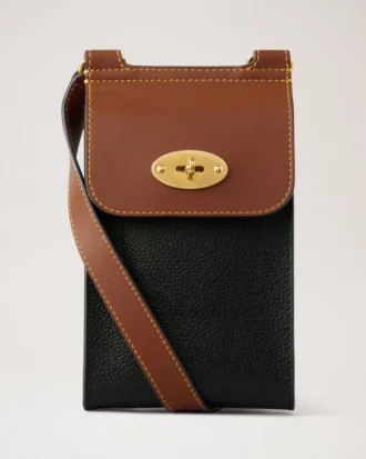Mini Antony Svart & Cognac Bioveg Scotchgrain & Flat Calf